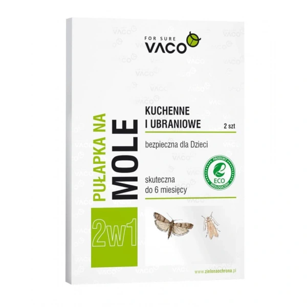 VACO ECO Pułapka na mole kuchenne i ubraniowe 2w1  1op.-2szt