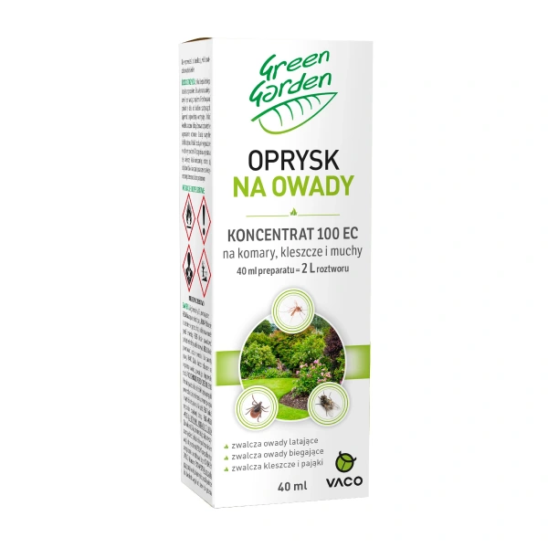 VACO Green Garden Oprysk na owady (komary,kleszcze i muchy)- Koncentrat 100 EC  40ml