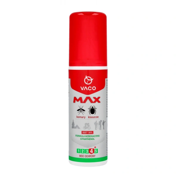 VACO MAX Płyn na komary i kleszcze DEET 30%  80ml