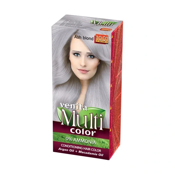 VENITA Farba do włosów bez amoniaku Multi Color - 10.01 Ash Blond 1op.