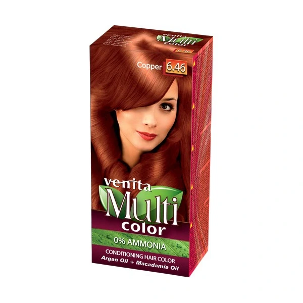 VENITA Farba do włosów bez amoniaku Multi Color - 6.46 Copper 1op.
