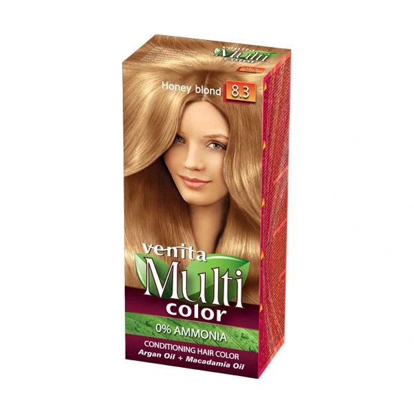 VENITA Farba do włosów bez amoniaku Multi Color - 8.3 Honey Blond 1op.