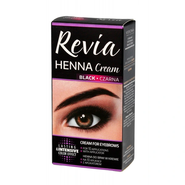 Verona Revia Henna do brwi w kremie Czarna  15ml