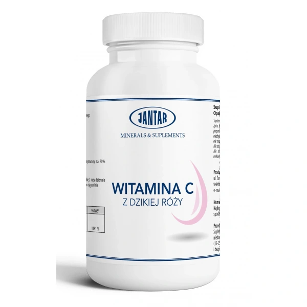 Witamina c z dzikiej róży (945 mg) 100 kapsułek - jantar