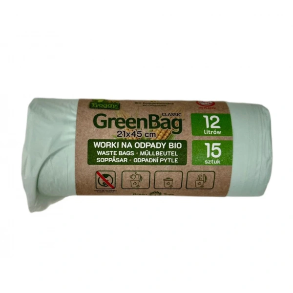Worki na odpady bio i zmieszane (kompostowalne i biodegradowalne) 12 l 15 szt - froggy