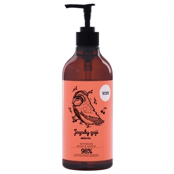 YOPE Mydło w płynie JAGODY GOJI i WIŚNIA 500ml