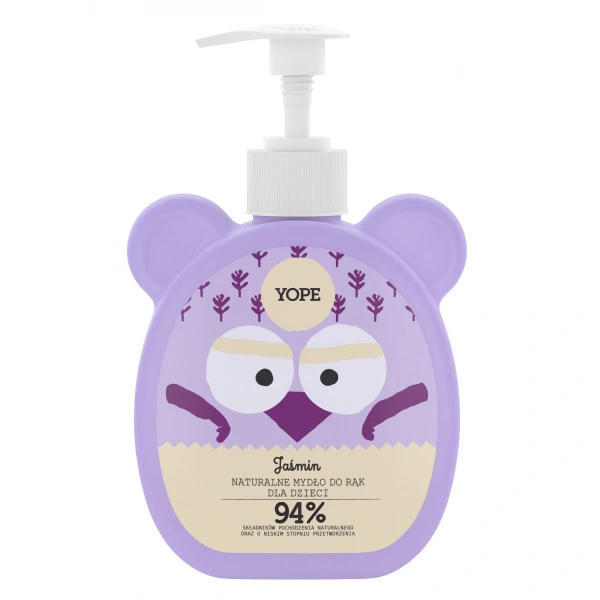 YOPE Naturalne Mydło do rąk dla dzieci - JAŚMIN  400ml