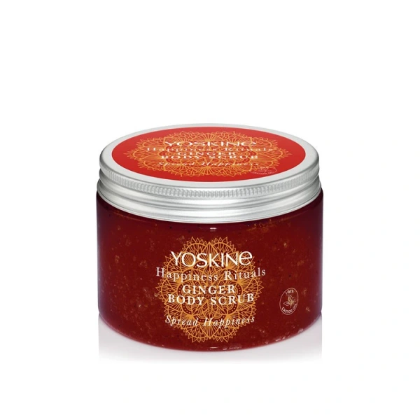 Yoskine Happiness Rituals Cukrowy Peeling do ciała Ginger 300g
