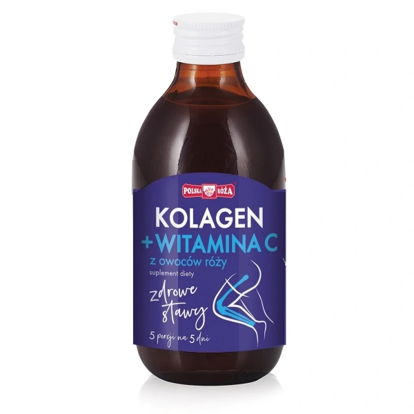 Zdrowe stawy - kolagen + witamina c z owoców róży 250 ml - polska róża