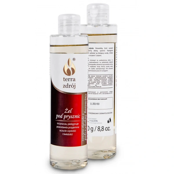 Żel pod prysznic pielęgnujący 250 g - terra zdrój (seria borowinowa)