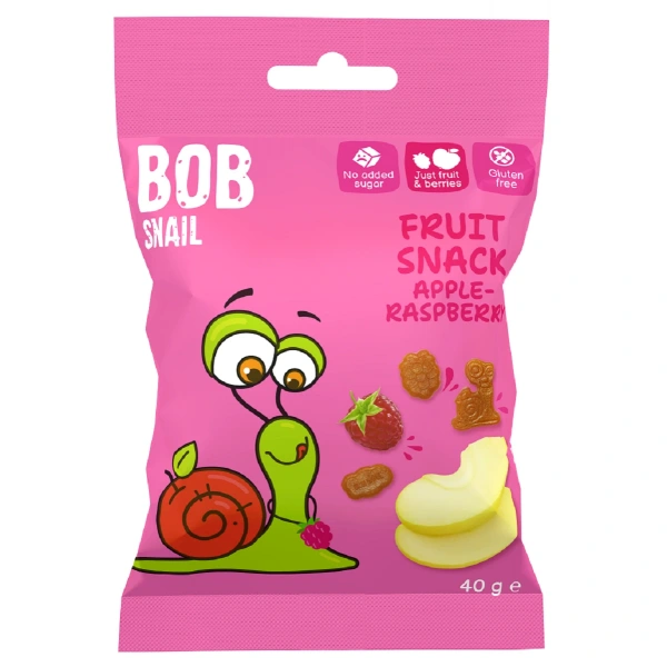 Żelki jabłko - malina bez dodatku cukrów bezglutenowa 40 g - bob snail