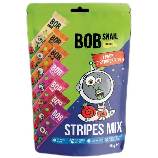 Zestaw przekąsek owocowych bez dodatku cukrów bezglutenowy 98 g - bob snail