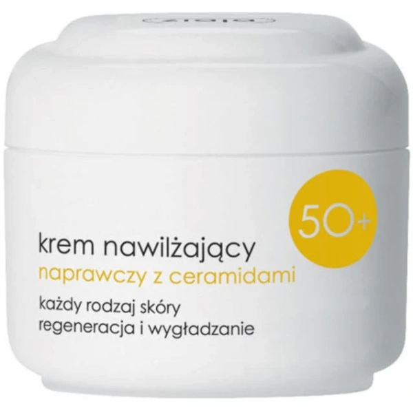 Ziaja Seria Pielęgnacyjna Krem nawilżający naprawczy z ceramidami 50+