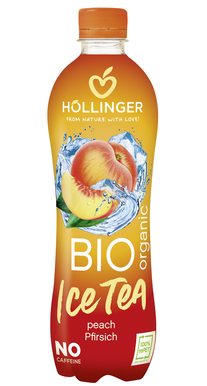Napój ice tea o smaku brzoskwiniowym bio 500 ml - hollinger