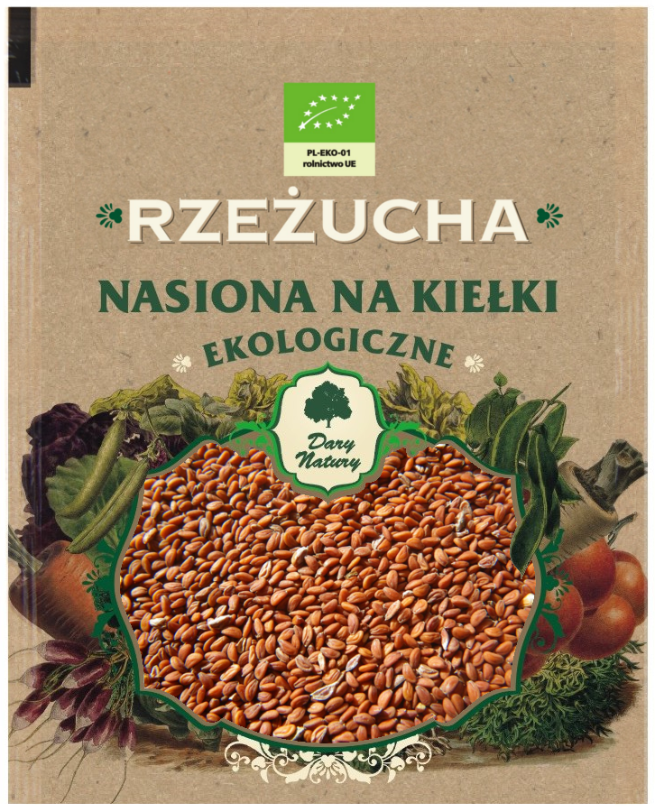 Nasiona rzeżuchy bio na kiełki 30 g - dary natury