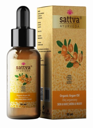 Olej do ciała i włosów arganowy eco 50 ml - sattva (ayurveda)
