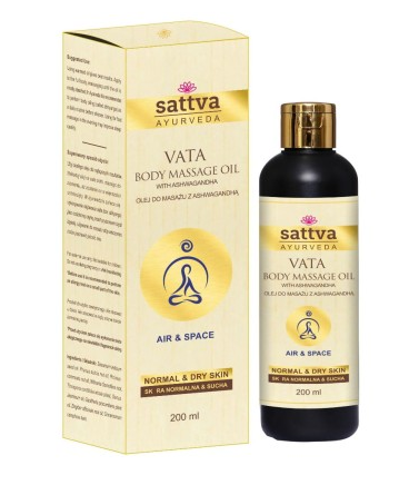 Olej do masażu relaksujący z ashwagandhą 200 ml - sattva (ayurveda)