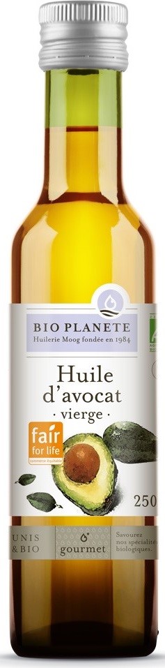 Olej z miąższu awokado tłoczony na zimno fair for life bio 250 ml - bio planete