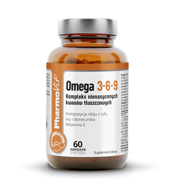 Omega 3-6-9 bezglutenowe 60 kapsułek - pharmovit