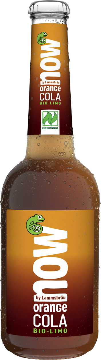 Orange cola (z guaraną) bio 330 ml - now