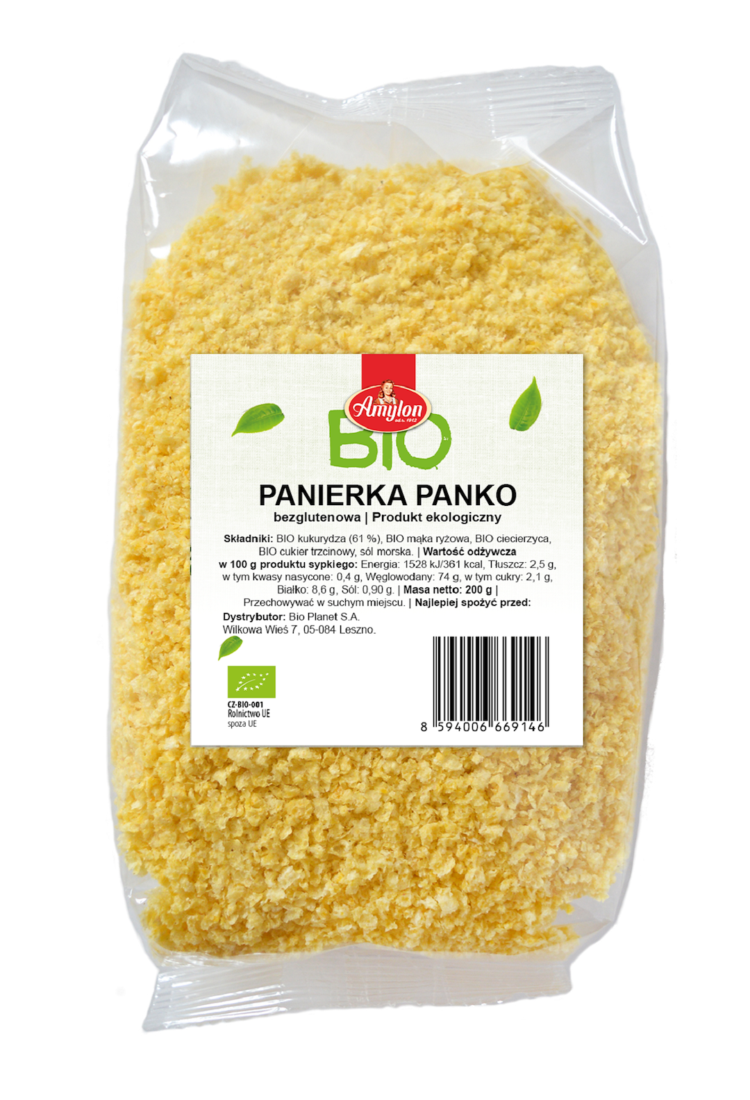 Panierka panko bezglutenowa bio 200 g - amylon