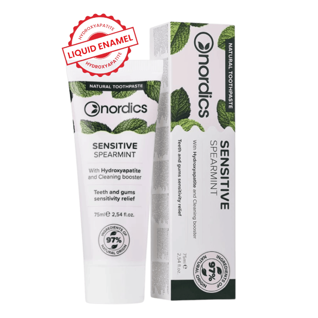 Pasta do zębów remineralizująca sensitive z płynnym szkliwem 75 ml - nordics