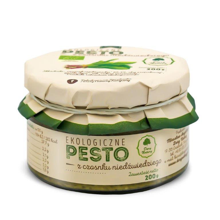Pesto z czosnku niedźwiedziego bio 200 g - dary natury