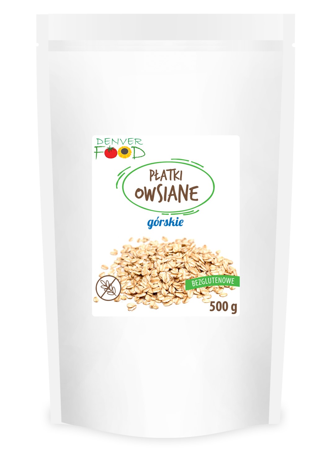 Płatki owsiane górskie bezglutenowe 500 g - denver food