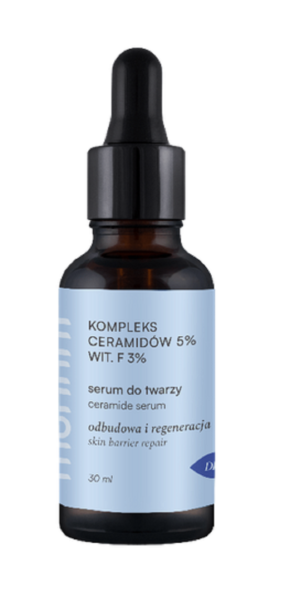 Serum do twarzy z kompleksem ceramidów 5 % i witaminą f 3 % 30 ml - mohani