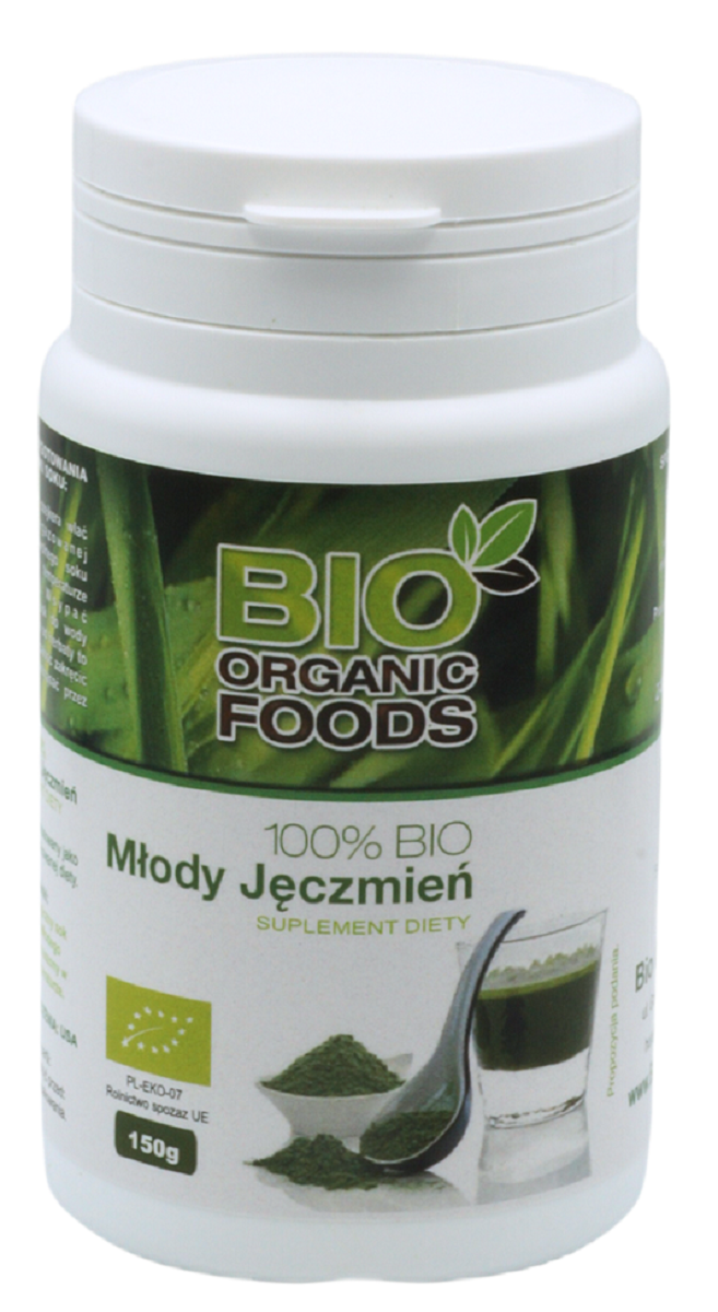 Sok z młodego jęczmienia sproszkowany bio 150 g - bio organic foods