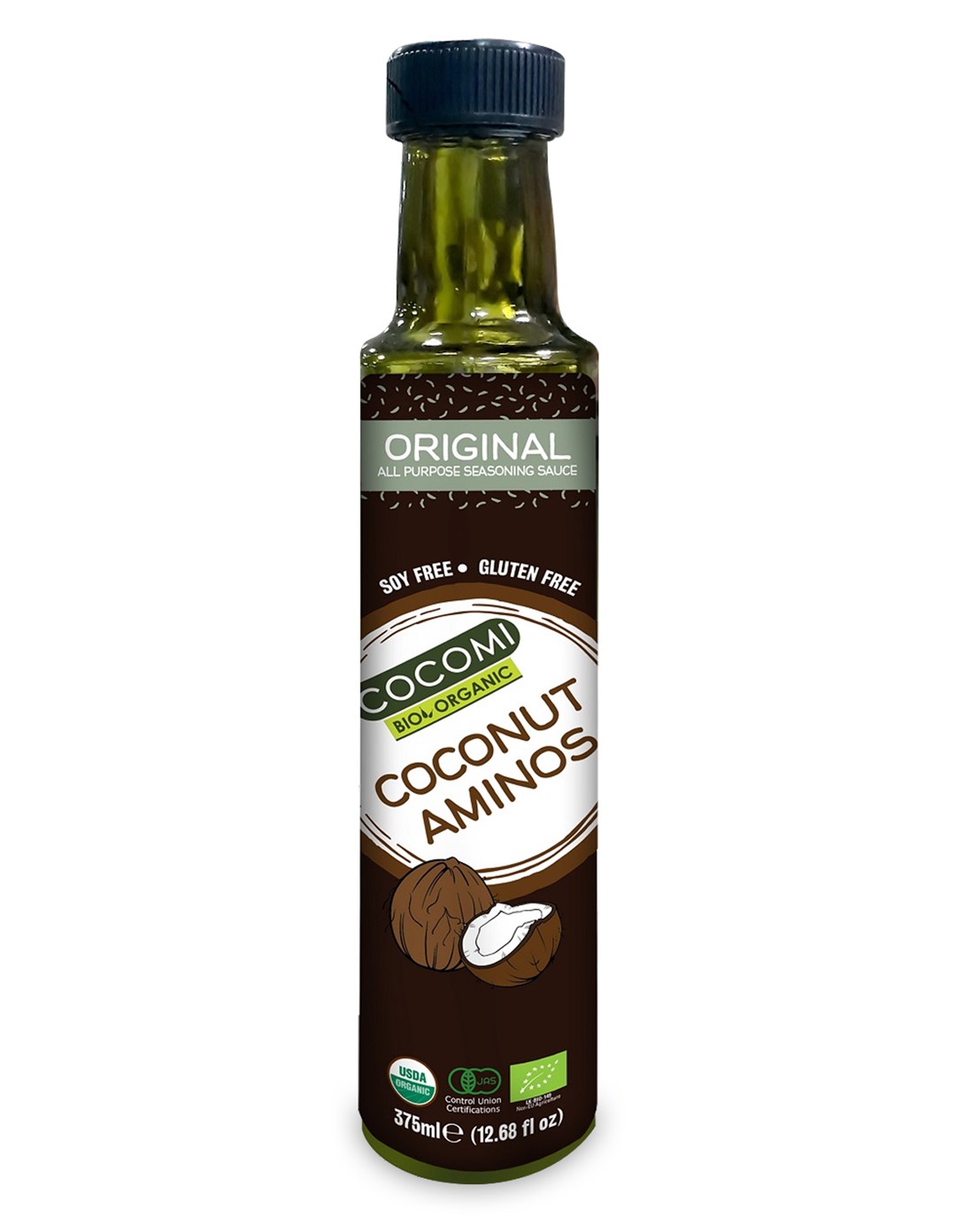 Sos kokosowy aminos bezglutenowy bio 250 ml - cocomi