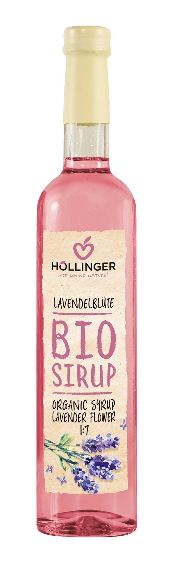 Syrop o smaku lawendy bio 500 ml - hollinger