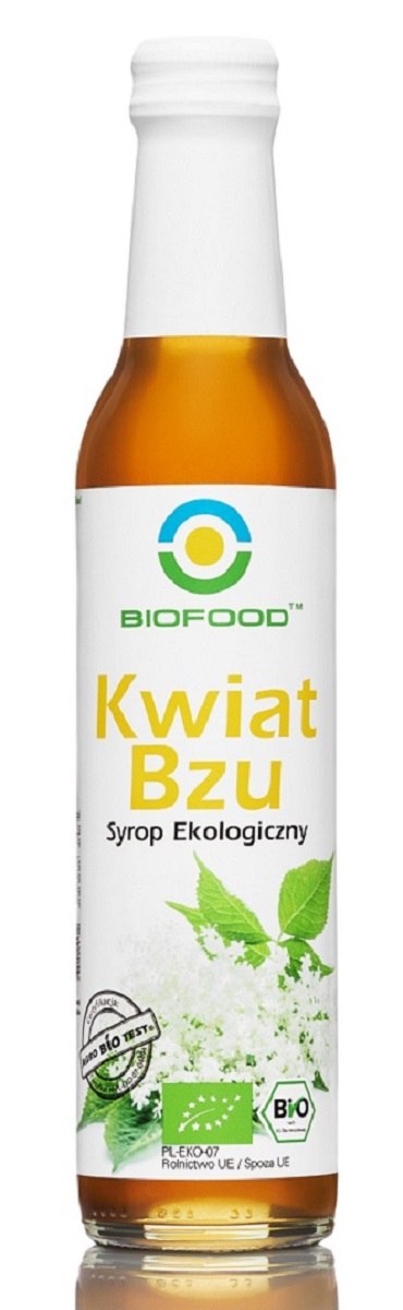 Syrop z kwiatów czarnego bzu bezglutenowy bio 250 ml - bio food