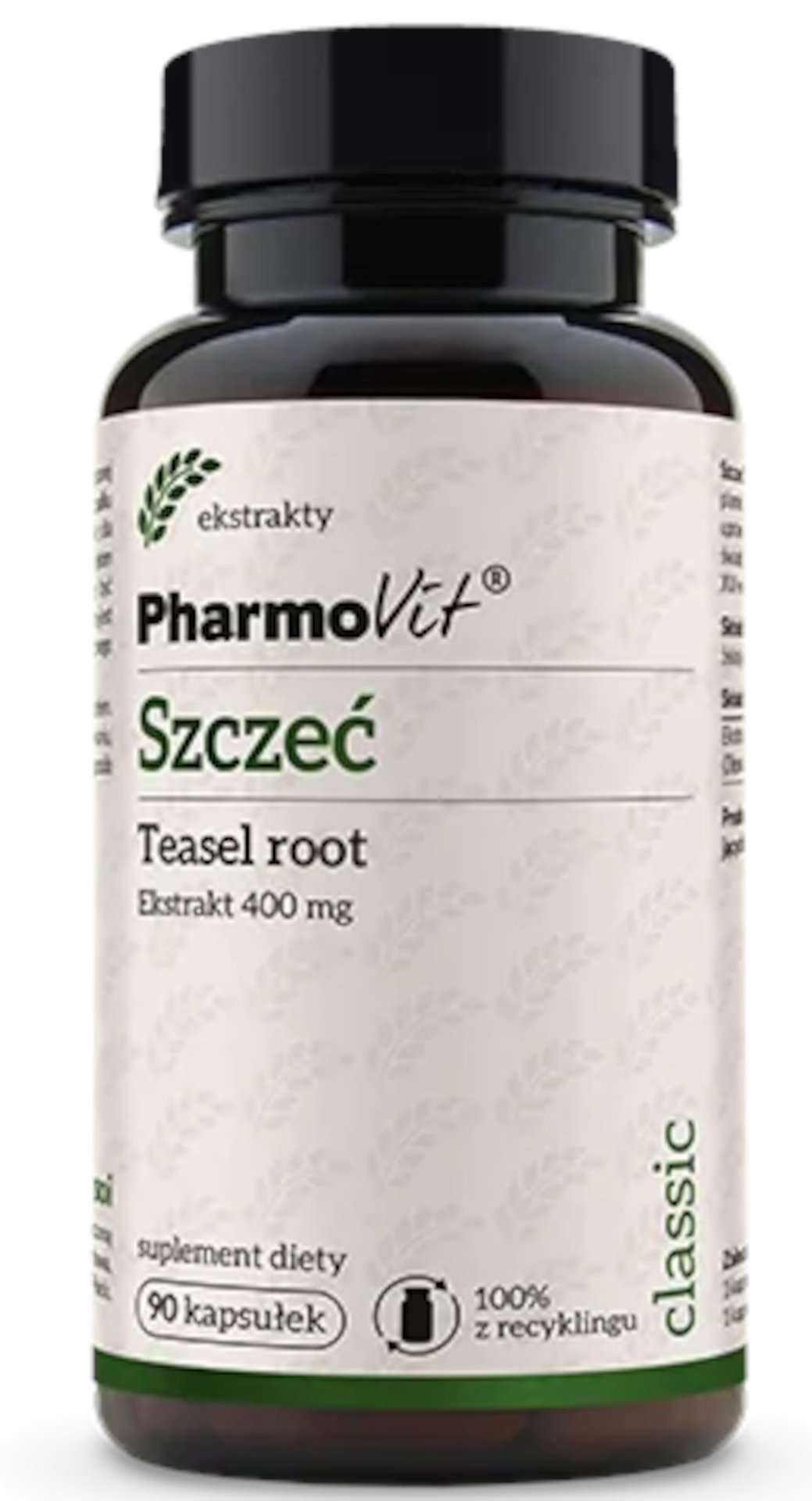 Szczeć pospolita ekstrakt (400 mg) bezglutenowa 90 kapsułek - pharmovit (classic)