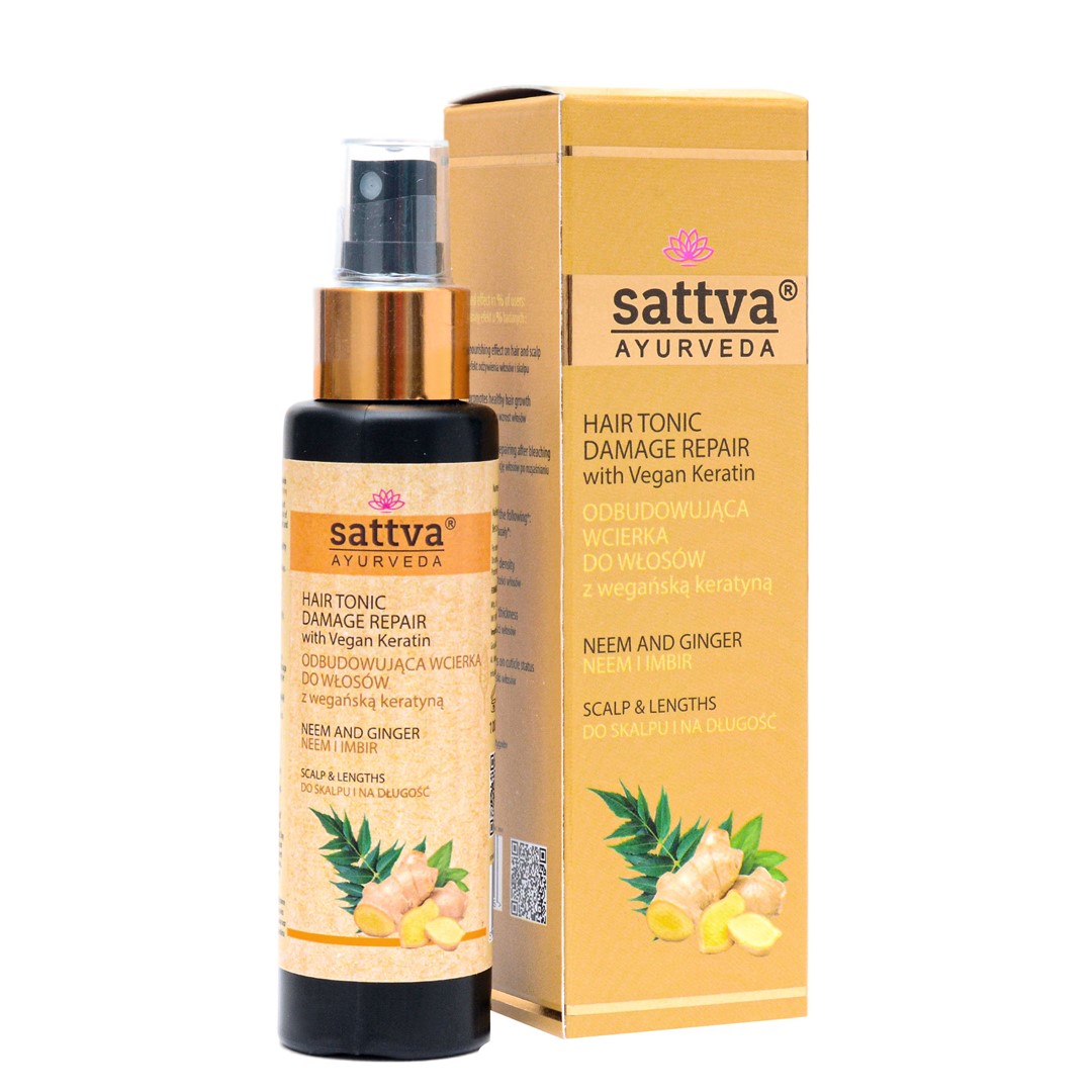 Wcierka do skóry głowy odbudowująca neem  and  imbir 100 ml - sattva (ayurveda)