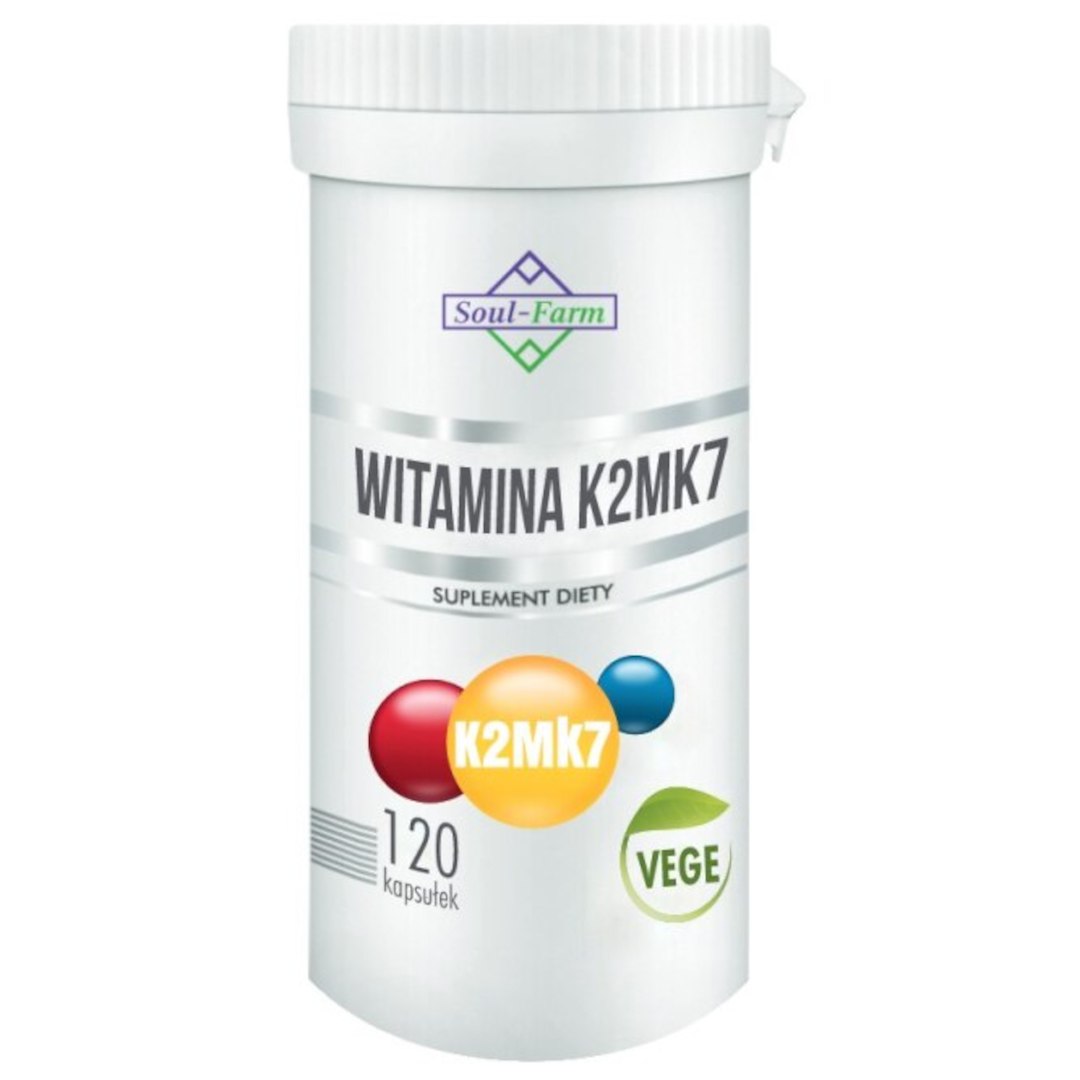 Witamina k2 mk7 (100 µg) 120 kapsułek - soul farm