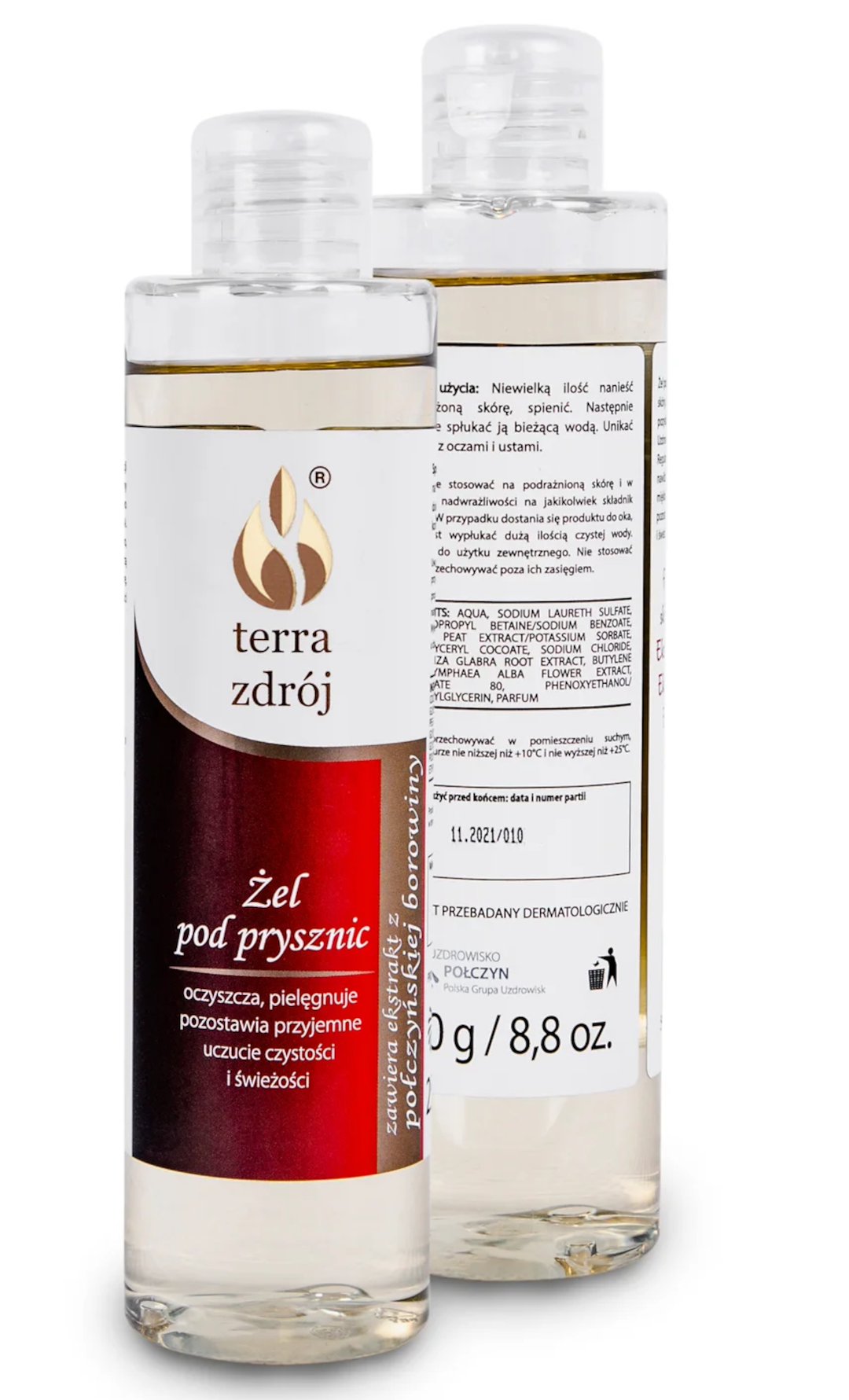Żel pod prysznic pielęgnujący 250 g - terra zdrój (seria borowinowa)