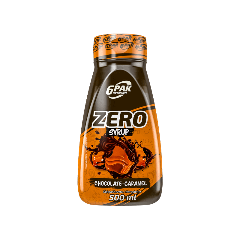 6PAK Nutrition Syrup ZERO (Syrop bez tłuszczu i cukrów) 500ml Czekoladowo-Karmelowy