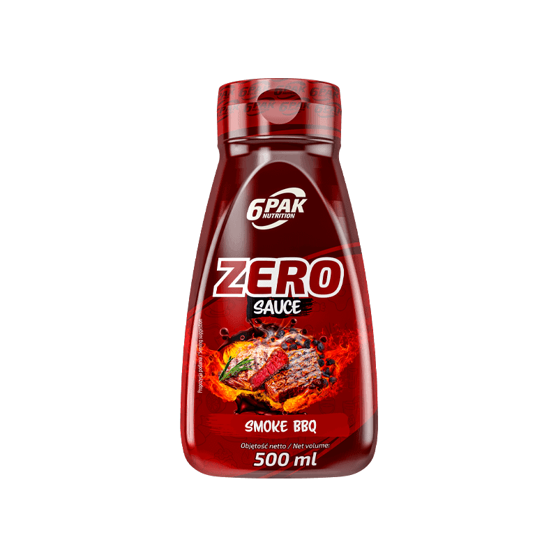 6PAK Nutrition Sauce ZERO (Sos bez tłuszczu i cukrów) 500ml Smoke BBQ