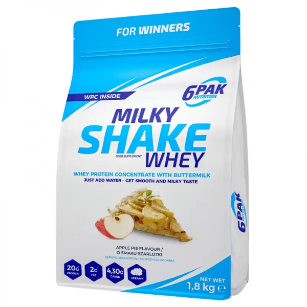6PAK Nutrition Milky Shake Whey (Whey Protein Concentrate) 1800g