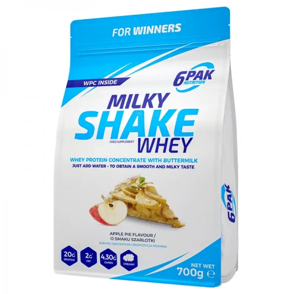 6PAK Nutrition Milky Shake Whey (Whey Protein Concentrate) 700g