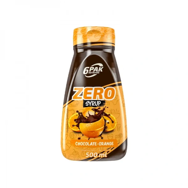 6PAK Nutrition Syrup ZERO (Syrop bez tłuszczu i cukrów) 500ml Czekoladowo-Pomarańczowy