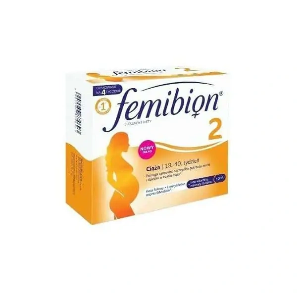 FEMIBION 2 Wsparcie płodu (Dla kobiet w ciąży, 13-14 Tydzień ciąży) 28 Tabletek + 28 Kapsułek