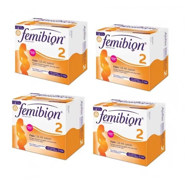 FEMIBION 2 Wsparcie płodu (Dla kobiet w ciąży, 13-14 Tydzień ciąży) 4 x (7 Tabletek  + 7 Kapsułek)