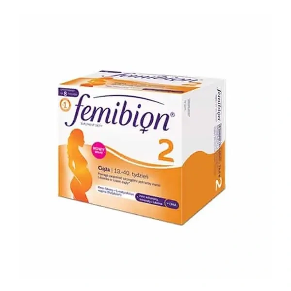 FEMIBION 2 Wsparcie płodu (Dla kobiet w ciąży, 13-14 Tydzień ciąży) 56 Tabletek + 56 Kapsułek