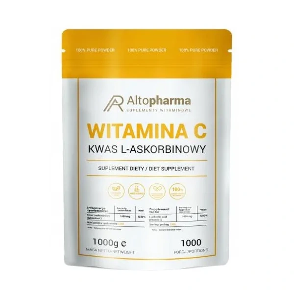 ALTO PHARMA Vitamin C Powder (L-Ascorbic Acid) 1000g