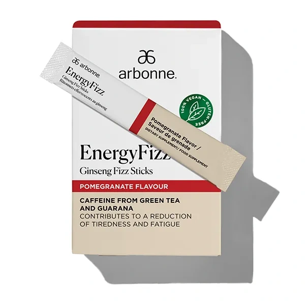 ARBONNE EnergyFizz (Effervescent powder with ginseng) 30 Pomegranate Sachets