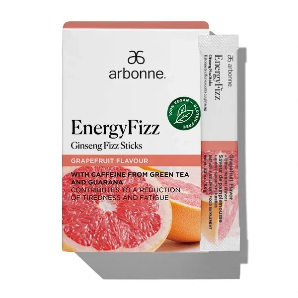 ARBONNE EnergyFizz (Proszek musujący z żeń-szeniem) 30 Saszetek o smak grejpfrutowym