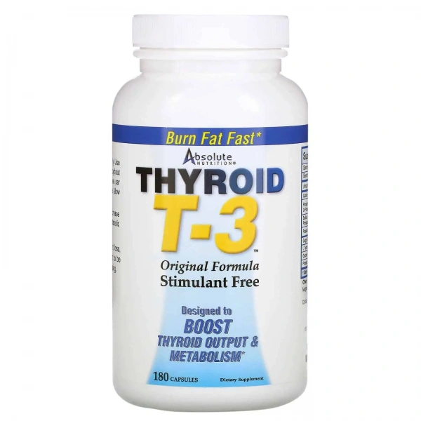 Absolute Nutrition Thyroid T3 (Healthy Thyroid) 180 Capsules
