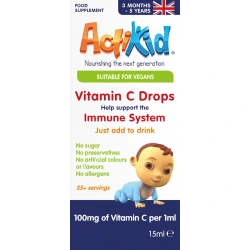 ActiKid Vitamin C Drops (Witamina C dla dzieci w kroplach) 15ml